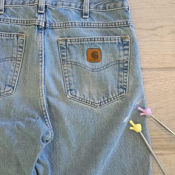 Carhartt Traditional Fit Men's Size 32x36 Light Wash - Picture 9 of 9